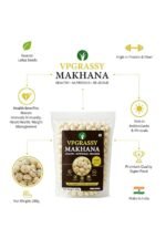 VPGRASSY Premium Makhana | Big-Size Crunchy Fox Nuts | High Protein & Fiber | Healthy Roasted Snack for Weight Management | Gluten-Free, Vegan & Natural | Hygienically Packed | Superfood for All Ages 250g Pack (250G) - Image 6