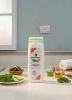 VPGRASSY Natural Moisturiser for Soft & Hydrated Skin – With Aloe Vera, Vitamin E & Shea Butter – Paraben-Free | Suitable for All Skin Types – 185ml Bottle - Image 2