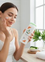 VPGRASSY Natural Moisturiser for Soft & Hydrated Skin – With Aloe Vera, Vitamin E & Shea Butter – Paraben-Free | Suitable for All Skin Types – 185ml Bottle - Image 3