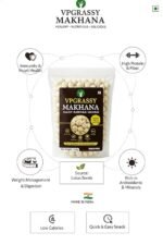 VPGRASSY Premium Makhana | Big-Size Crunchy Fox Nuts | High Protein & Fiber | Healthy Roasted Snack for Weight Management | Gluten-Free, Vegan & Natural | Hygienically Packed | Superfood for All Ages 250g Pack (250G) - Image 5
