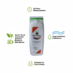 VPGRASSY Natural Moisturiser for Soft & Hydrated Skin – With Aloe Vera, Vitamin E & Shea Butter – Paraben-Free | Suitable for All Skin Types – 185ml Bottle - Image 6